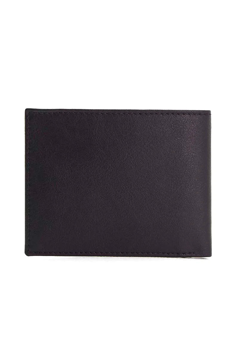 Slim Vegan Wallet -  Black/Red