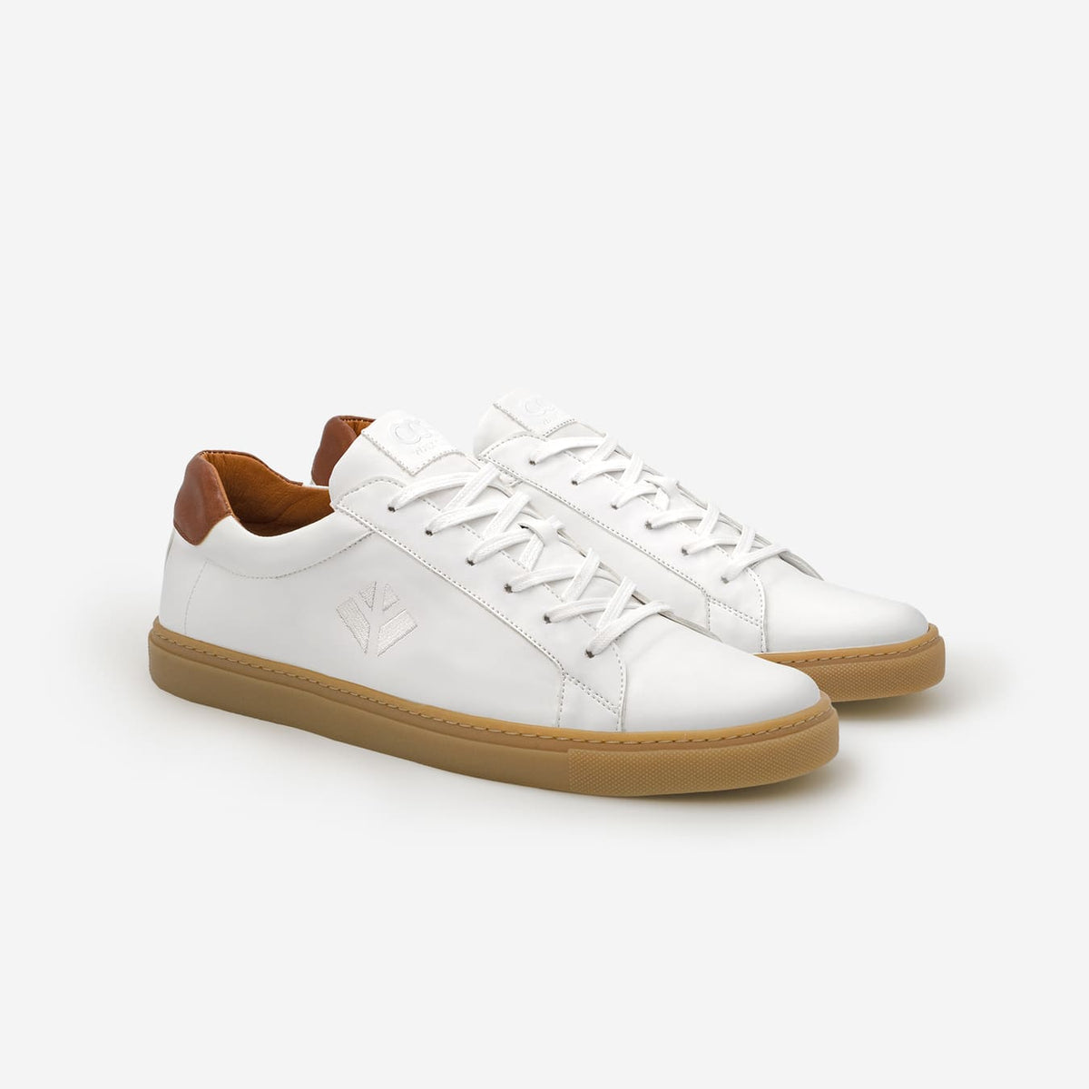 Winton Vegan Sneaker - White | Brown | Honey Unisex