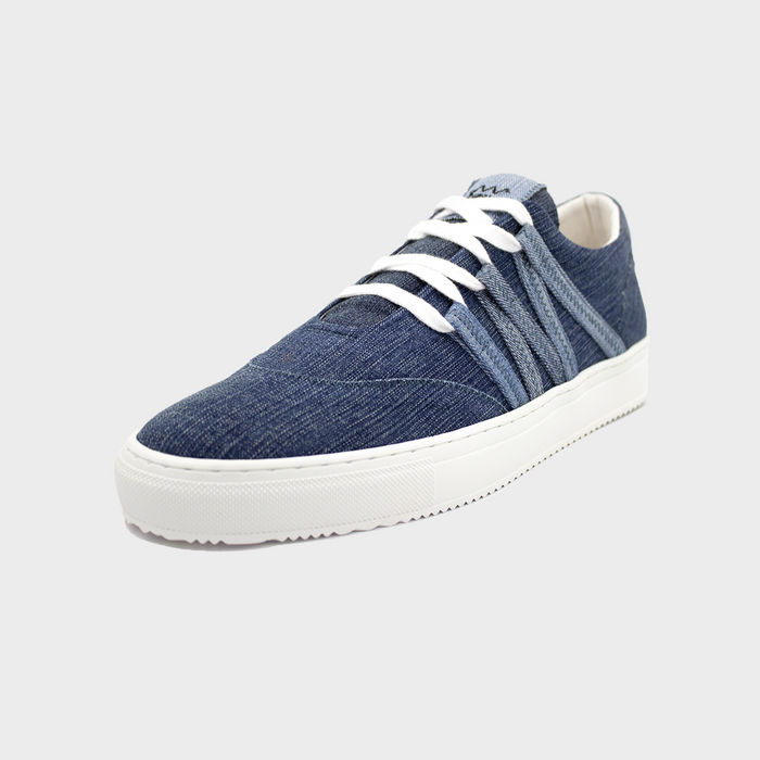 Blue Phoenix Upcycled Denim Sneakers Unisex