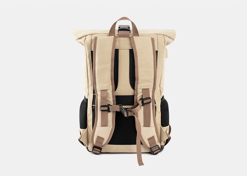 Everyday Backpack in Beige and Green