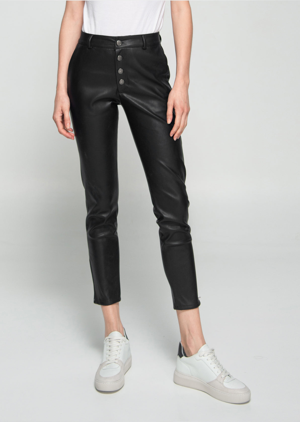 Nina Cropped Pant - Vegan Leather Pants