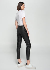 Nina Cropped Pant - Vegan Leather Pants