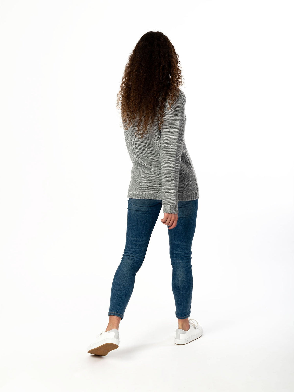 Cable Knit Roll Neck Vegan Wool Women