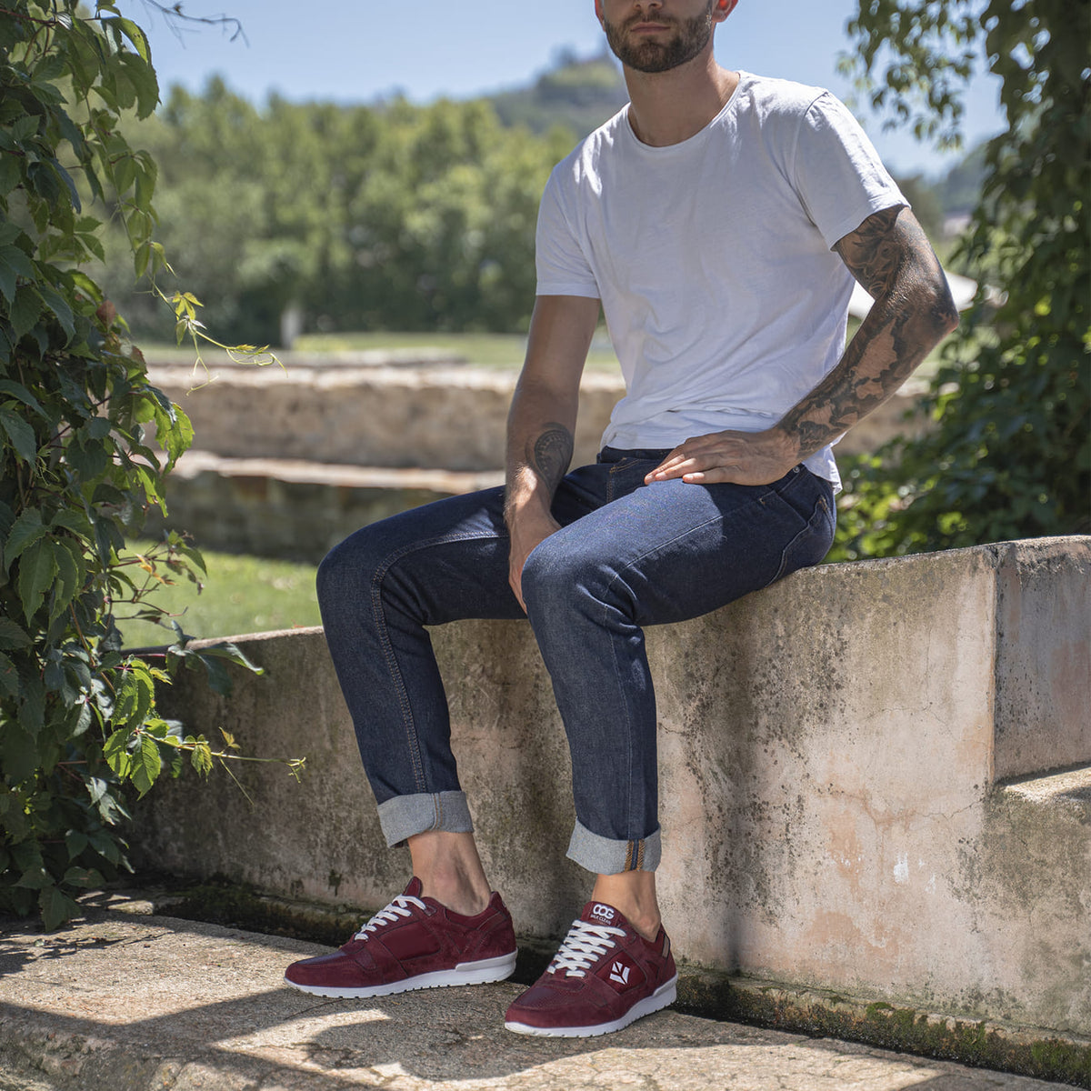 Raven Vegan Sneaker Men | Bordeaux