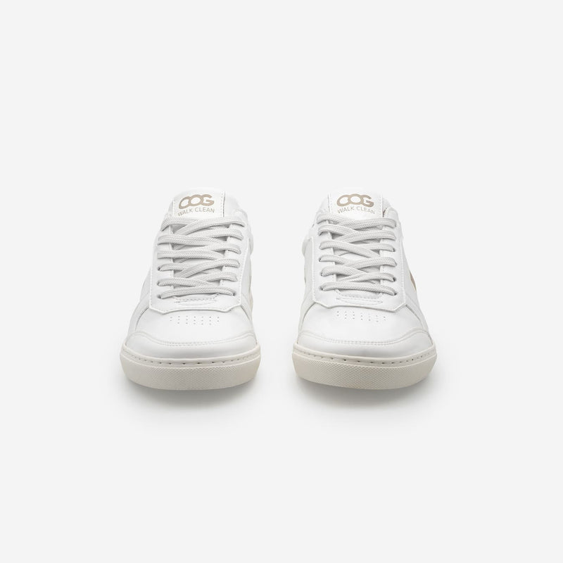 Topsy Vegan Sneaker Unisex | White / Beige