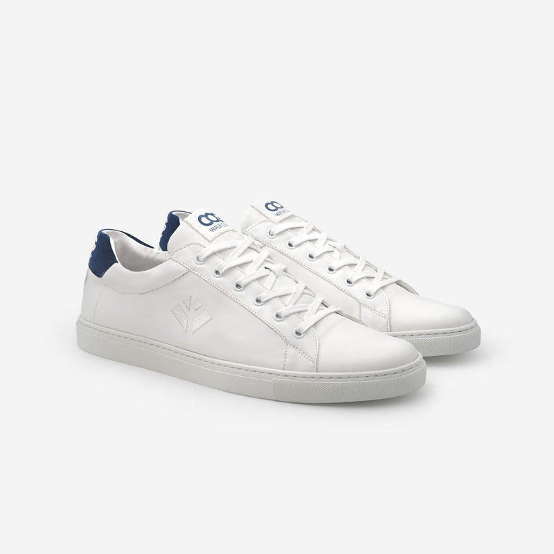 Winton Vegan Sneaker - White / Blue Unisex