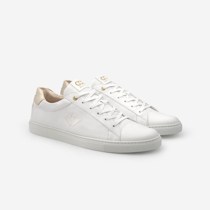 Winton Vegan Sneaker - White / Doré Unisex