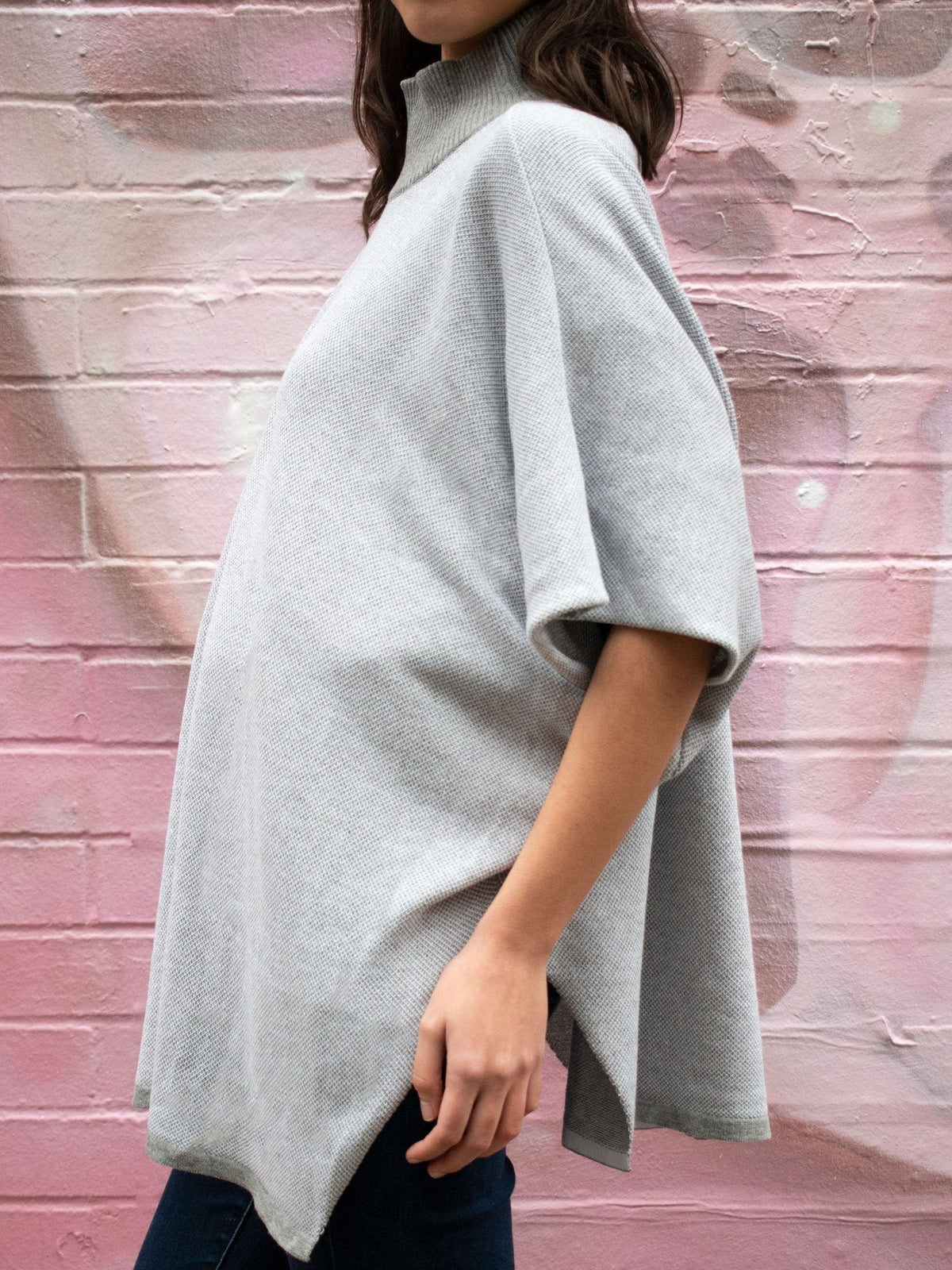 Recycled Knit Poncho
