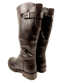 Deep Tread Knee Length Boots | Black | Dark Brown