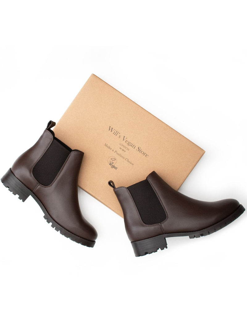 Luxe Deep Tread Chelsea Boots | Women Chestnut
