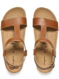 Footbed Sandals | Black | Brown