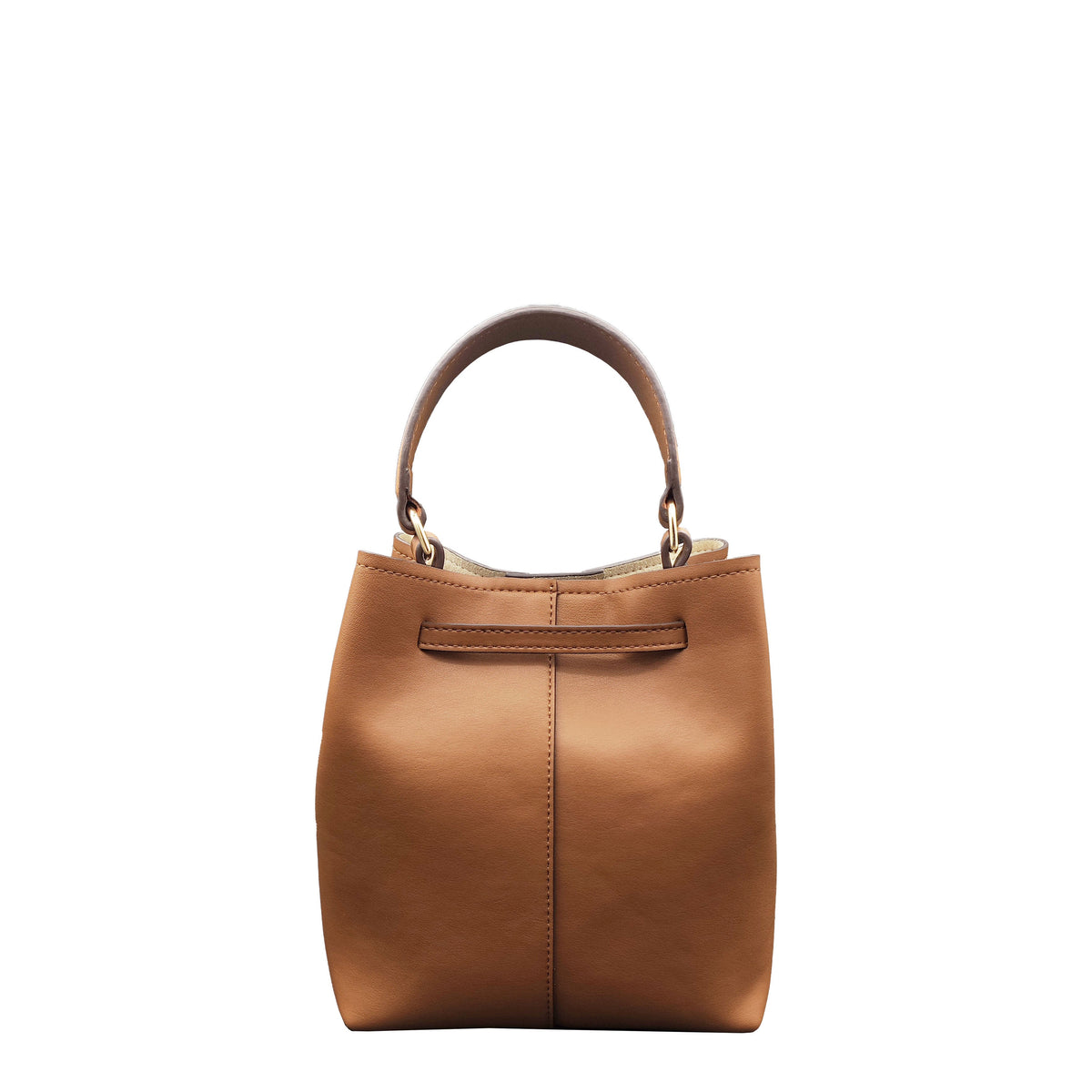 Mia Vegan Leather Handbag Brown