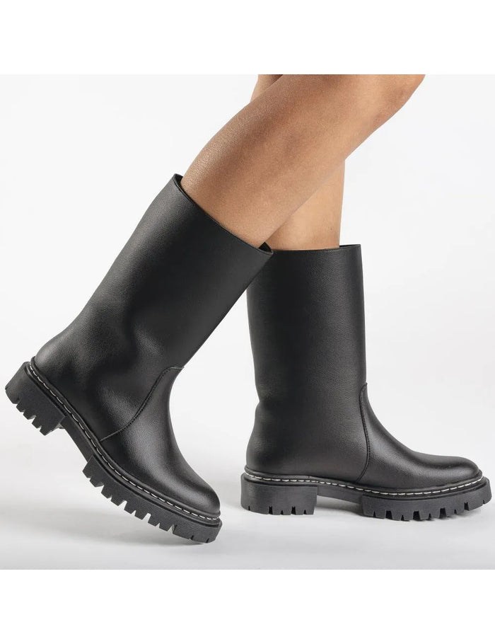 Cesca Black Vegan Boots, NAE,  Liv & Grace vegan