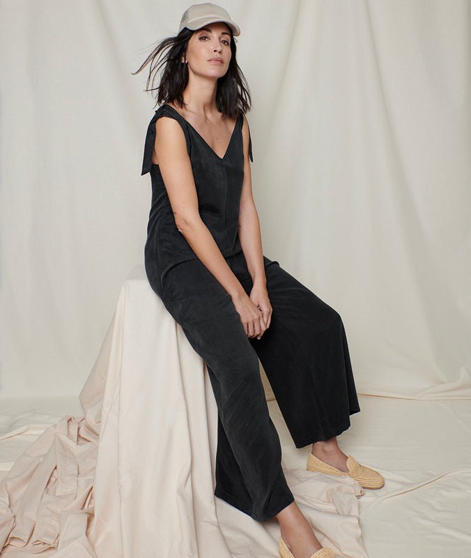 Mary Black Jumpsuit Cupro, Alay&amp;Co,  Liv & Grace vegan