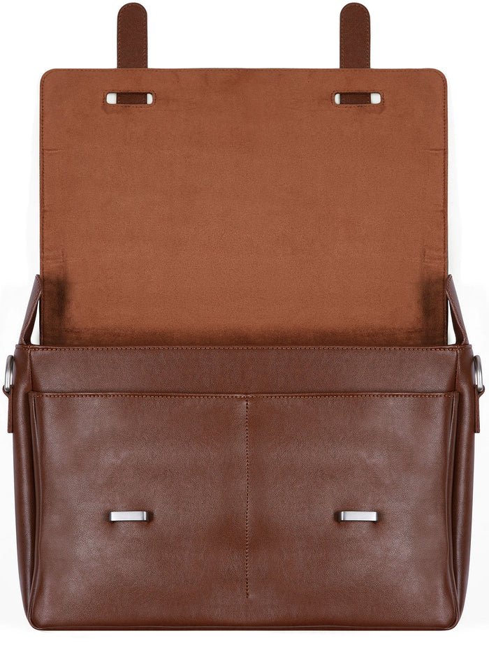 Messenger Bag Vegan Leather |  Brown, Will's Vegan Store,  Liv & Grace vegan