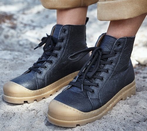Noah Piñatex Black Vegan Sneaker Boots, NAE,  Liv & Grace vegan