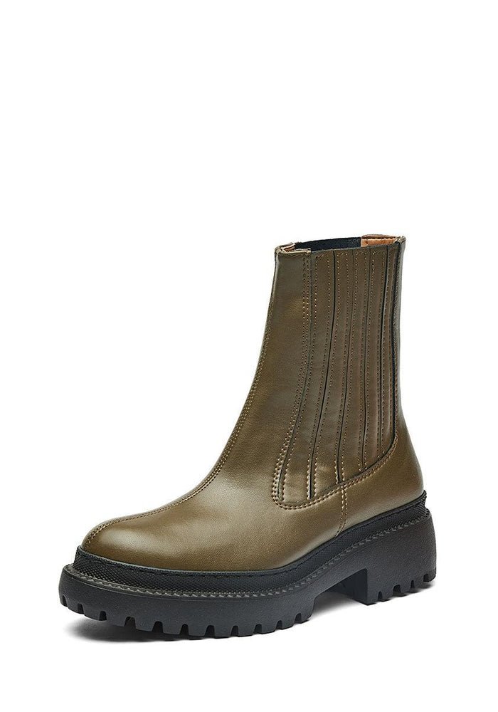 Vegan Leather Boots Irlanda Napa | Olive Green, Mireia Playa,  Liv & Grace vegan