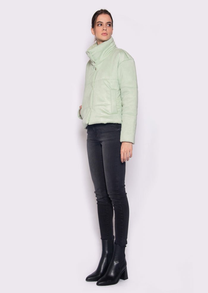 Vegan Puffer Jacket  Rayn | Mint, Dauntless,  Liv & Grace vegan